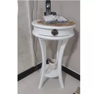 میز تلفن مدل پایه خرچنگی مبلمان نارنجی مدل 524246 