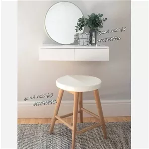 میز آرایش دیواری کلاسیک جدید مبلمان نارنجی مدل 529165