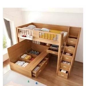 تخت خواب دوطبقه ای بزرگ سال F4002 مبلمان نارنجی مدل 519040