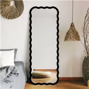 آینه قدی چوبی الف طرح ویکتوریا 70-W-180 مبلمان نارنجی مدل 523392