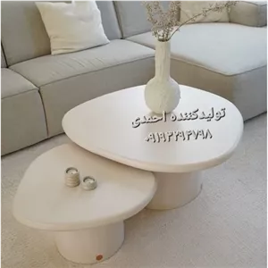 جلومبلی عسلی مدرن شیک ایتالیایی مبلمان نارنجی مدل 526382