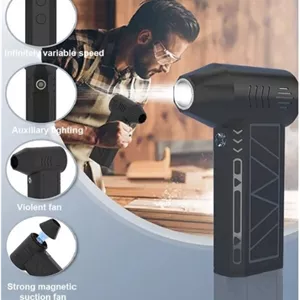 مینی جت فن شارژی اورجینال Violent مدل ZY7400-SE/PRO | دمنده پرقدرت 130000 دور 