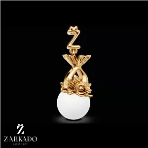 پلاک ماه تولد اسفند طلا و مروارید