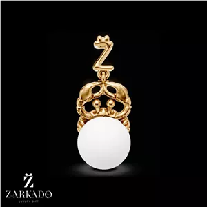 پلاک ماه تولد تیر طلا و مروارید