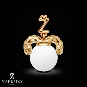 پلاک ماه تولد فروردین طلا و مروارید