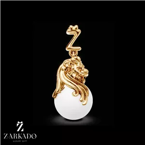 پلاک ماه تولد مرداد طلا و مروارید