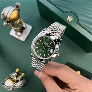 ساعت رولکس دیت جاست نقره ای صفحه سبز جوبیلی قاب صیقلی Rolex Datejust