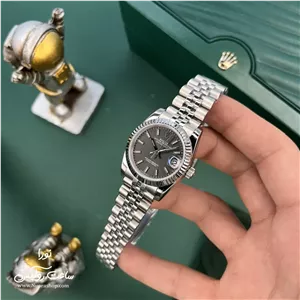ساعت مچی رولکس زنانه دیت جاست 31 نقره ای بند جوبیلی صفحه طوسی Rolex Datejuste
