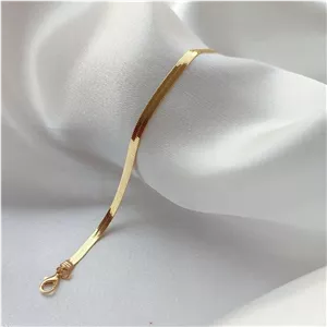 پابند ماری استیل طلایی باریک 2 میل