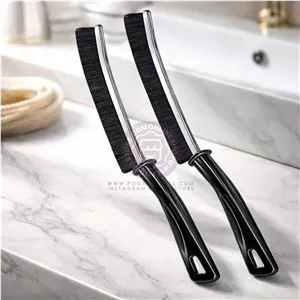 براش پرتابل مناسب برای نظافت لوازم منزل، لوازم خودرو، لوازم شخصی و ابزار آلات Crevice Gap CleaninG Brush, Hard Bristle Brushes for Small Spaces CleaninG, Thin Bathroom Gap CleaninG Brush, Gap Brush Suitable for Kitchen Surfaces, Windows Groove, Tiles & Faucets