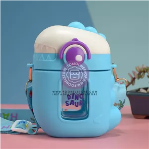 فلاسک آب سرد فانتزی مدل دایناسور حجم 500 میلی لیتر Fantasy cold water flask, dinosaur model, capacity 500 ml code-9642-4545 www.poonelstore.com