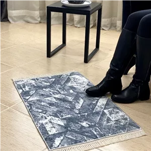 پادری مخمل تُرک مدرن ضد پرز و ضد سُر خوردن p018(پس کرایه) - 50 در 80 سانتی متر - سایز: 50 در 80 سانتی متر