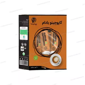 پودر کاپوچینو رژیمی با طعم بادام ساشه 10عددی پپتینا