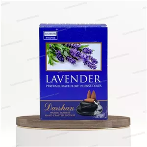 عود مخروطی آبشاری هندی ۱۰ عددی لوندر اسطوخودوس (LAVENDER) برند دارشان