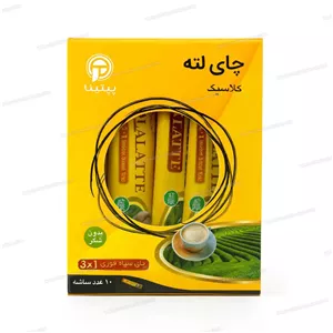 چای لته کلاسیک بدون شکر شیرین شده با استویا ۱۰ عدد ساشه پپتینا