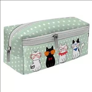 جامدادی مستر راد مدل سه زیپ طرح پیشی عینکی