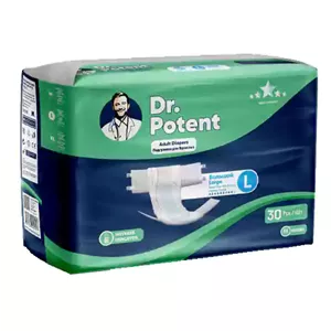 پوشک چسبی بزرگسال دکتر پوتنت مدیوم بسته 30 عددی اقتصادی DR.Potent