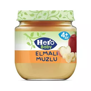 پوره آماده موز و سیب هرو بیبی 125 گرم hero baby
