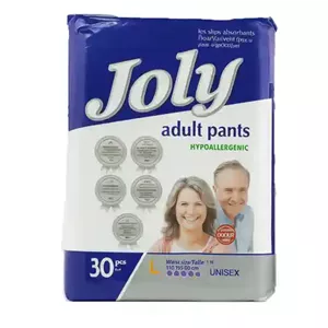 پوشک بزرگسال جولی بسته 30 عددی در سایز لارج ترکیه joly adult pants