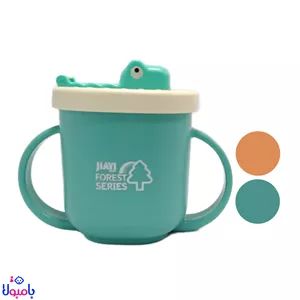 لیوان نی‌دار و دسته‌دار استیل