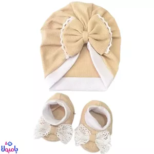 ست توربان و پاپوش دخترونه مدل پاپیونی