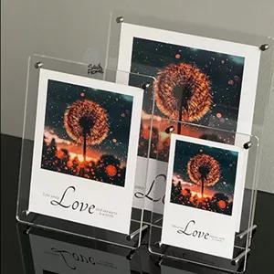 قاب عکس شفاف پایه دار مدل پاسپارتو 3 سایز