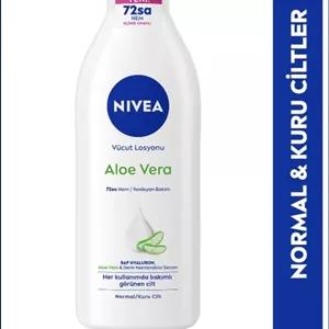 لوسیون بدن مرطوب کننده آلوئه ورا نیوآ ،طراوت بخش با ماندگاری ۷۲ ساعت ،بدون پارابن ، حجم ۴۰۰ میلی لیتر