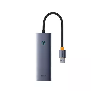هاب 4 پورت باسئوس مدل Baseus UltraJoy Type-A to USB3.0 RJ45 BS-OH109