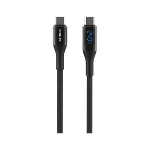 کابل شارژ USB-C to USB-C فیلیپس مدل DLC4583C با طول 2 متر توان 240 وات