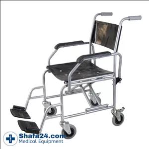 ویلچر حمام تاشو با دسته متحرک شاخص طب - کد 123