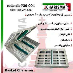 سینی ( بسکت ) درب دار قلم سیلیکونی basket (10عددی) کاریزما CHARISMA کد ch-730-004