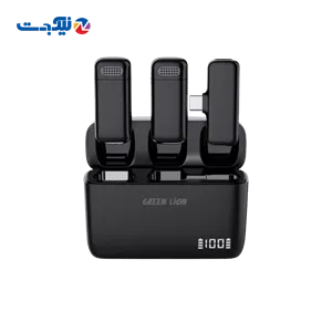 میکروفن یقه ای گرین لاین مدل DUO Cast Type-C | صدایی شفاف، بی‌نقص و حرفه‌ای | فرکانس دیجیتال 2.4 گیگاهرتز