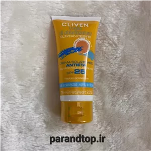 ضد آفتاب کلیون حاوی ضد چروک و Antiage Cliven Su  ntan Desire Antiage Face Sun Cream SPF 25 حجم 75میل