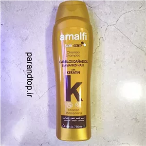 شامپو سر امالفی کراتین و بدون سولفات حجم 750میل