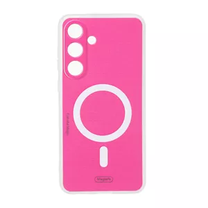 قاب Colorful Magic طرح مگ سیف محافظ لنزدار Samsung Galaxy S25 FE - صورتی فانتزی