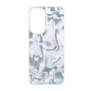قاب Silver Cloud دور ژله ای طرح دار Samsung Galaxy A37 - کد 282