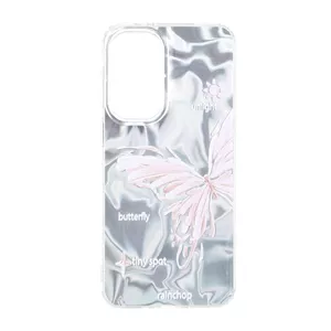 قاب Silver Cloud دور ژله ای طرح دار Samsung Galaxy A37 - کد 284