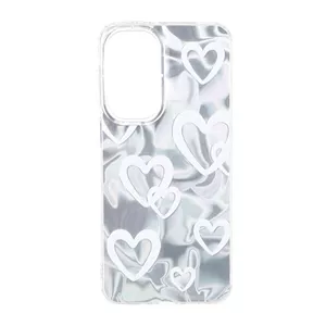 قاب Silver Cloud دور ژله ای طرح دار Samsung Galaxy A37 - کد 286