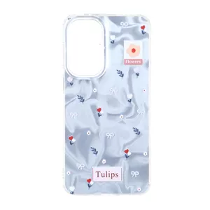 قاب Silver Cloud دور ژله ای طرح دار Samsung Galaxy A37 - کد 289