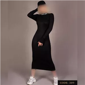 پیراهن بلند یقه لوکی