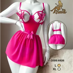 لباس خواب فانتزی زنانه مدل باربی کد 6926 | سایز L و XL