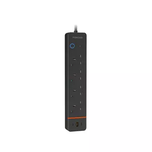 چندراهی برق هوشمند Porodo Chargelink با ۴ پورت AC و USB-C مدل PDPSUA1BK