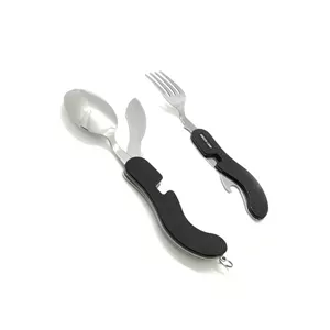 ست قاشق و چنگال مسافرتی گرین لاین مدل Green lion GN4IN1CSET 4IN1 cutlery set