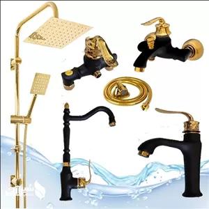 بامبو مشکی طلایی همراه علم دوش رسوبگیر طلایی