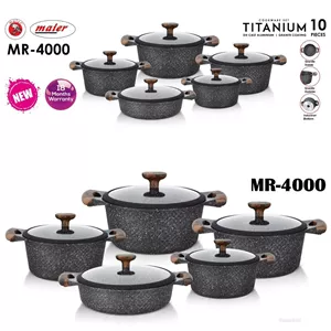 سرویس قابلمه 10 تیکه تیتانیوم برند مایر کد 4000 MR