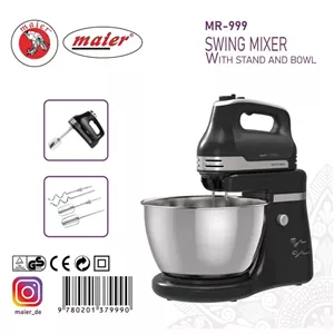 همزن کاسه دار مایر مدل MR999 ظرفیت ۵۵۰ وات