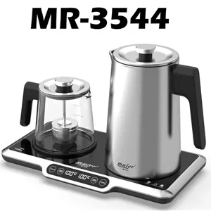 چای ساز مایر مدل MR3544 ظرفیت ۱.۷ لیتر با کتری استیل ضد زنگ