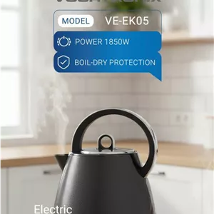کتری برقی وگاتی VE-EK05 - رنگ سفید و مشکی - اصلی