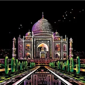 نقاشی خراشیدنی تاج محل (سایز A3)