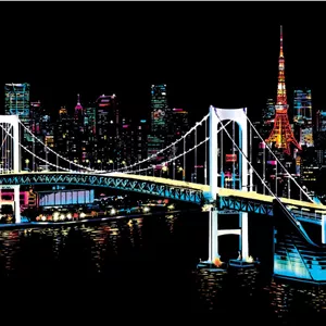 نقاشی خراشیدنی توکیو (سایز A3)